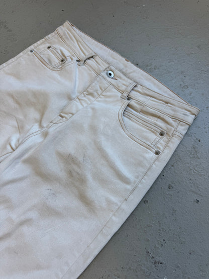 Rick Owens Drkshdw White Wax Detroit Cut Denim (30)