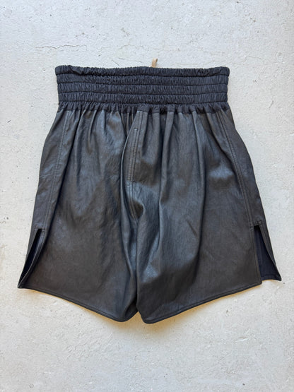 Rick Owens FW14 Moody Leather Boxing Shorts (S)
