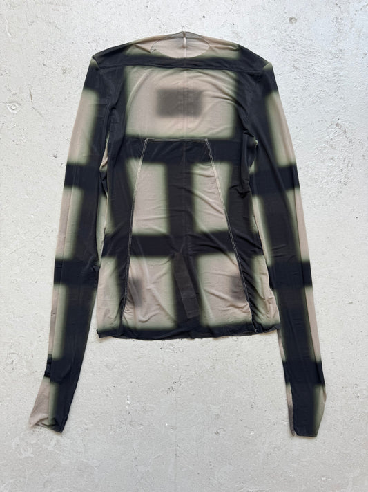Rick Owens Edfu SS23 Black Plaid Long Sleeve (M)