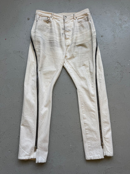 Rick Owens SS22 Fogachine Natural Bolan Pants (36)