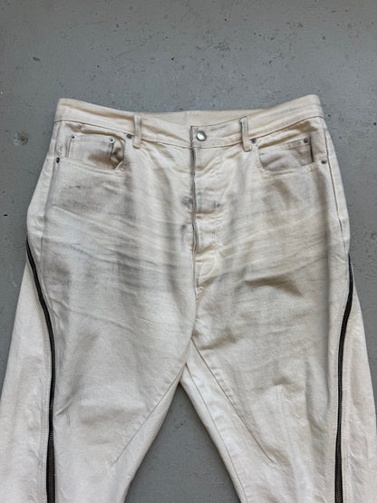 Rick Owens SS22 Fogachine Natural Bolan Pants (36)