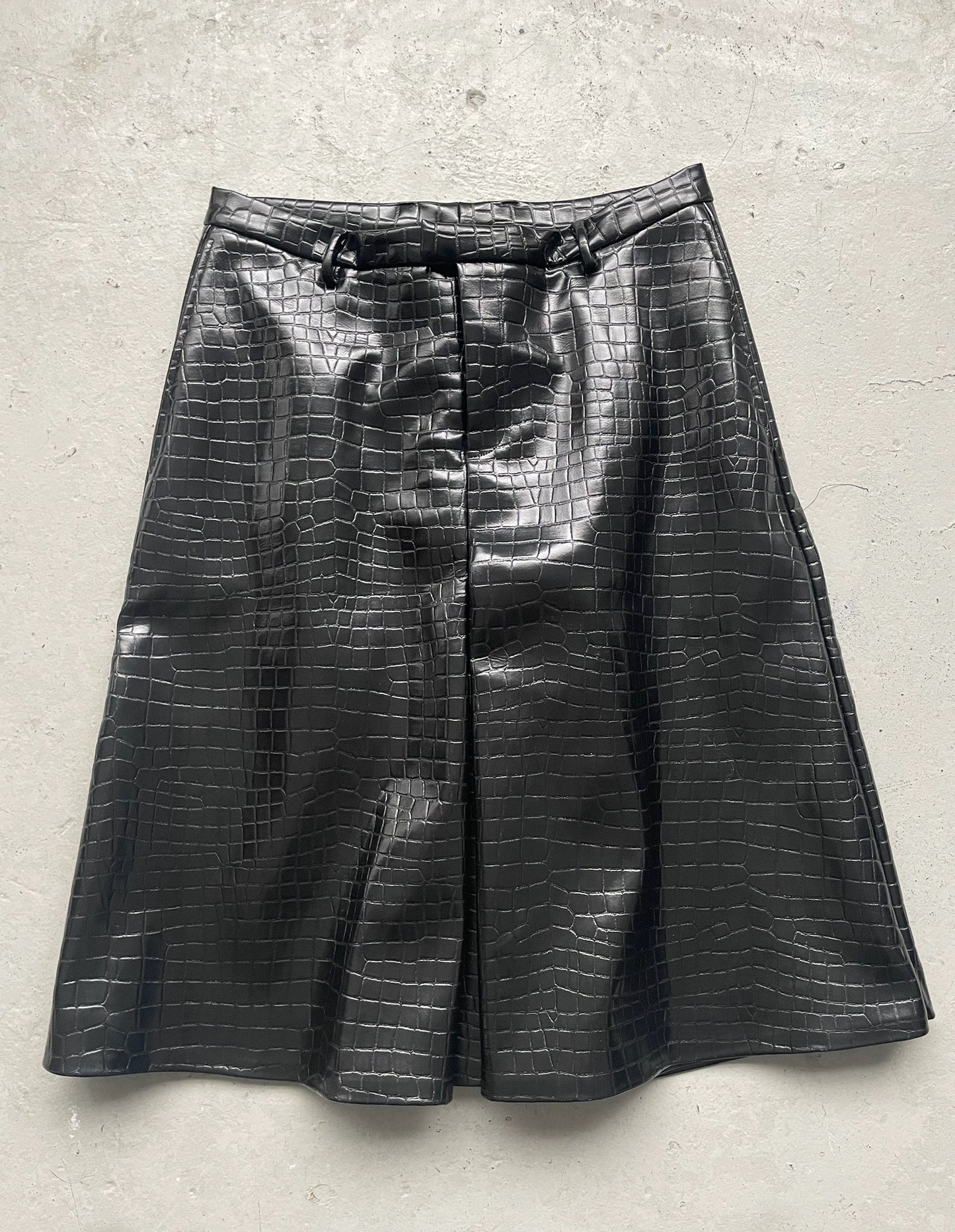 Maison Marigela Artisanal Couture SS20 Embossed Croc Culottes (52)