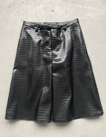 Maison Marigela Artisanal Couture SS20 Embossed Croc Culottes (52)