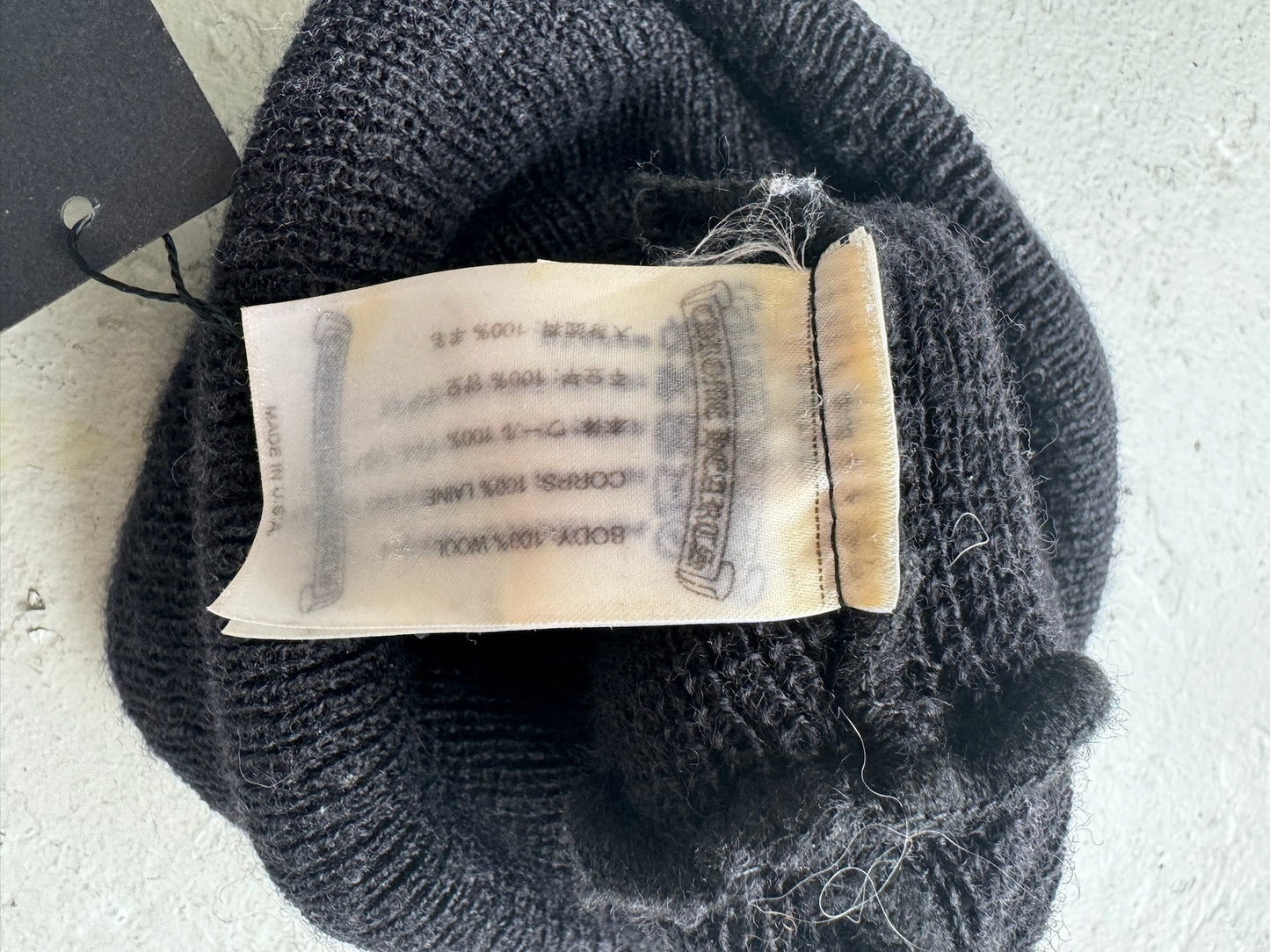 Chrome Hearts Black Beanie