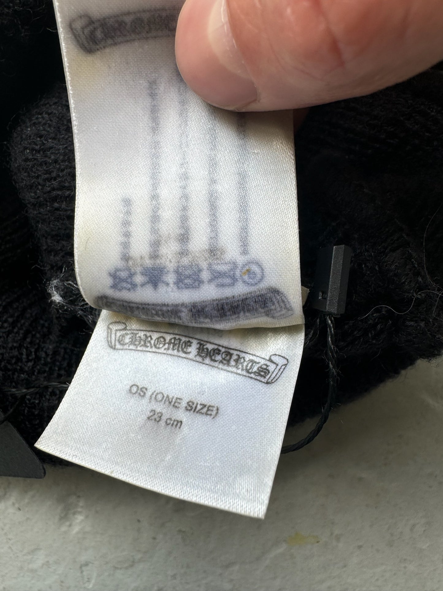 Chrome Hearts Black Beanie