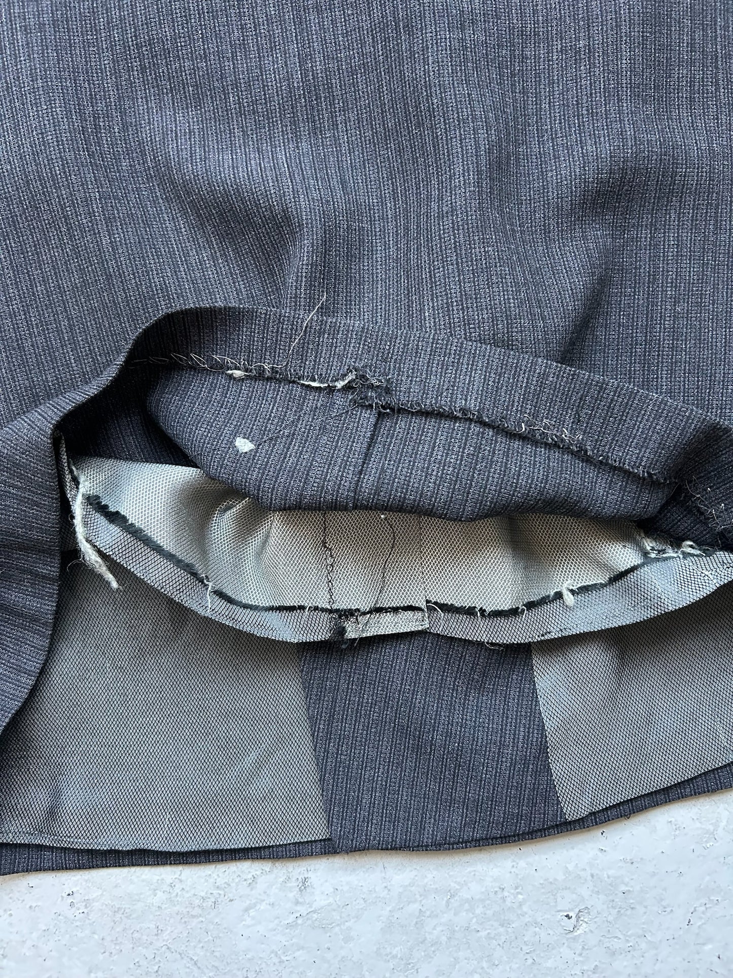 Vintage Dark Grey Brown Button Blazer (XL)
