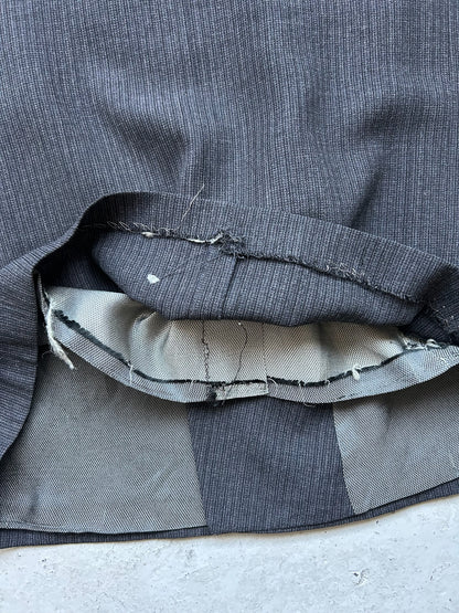 Vintage Dark Grey Brown Button Blazer (XL)