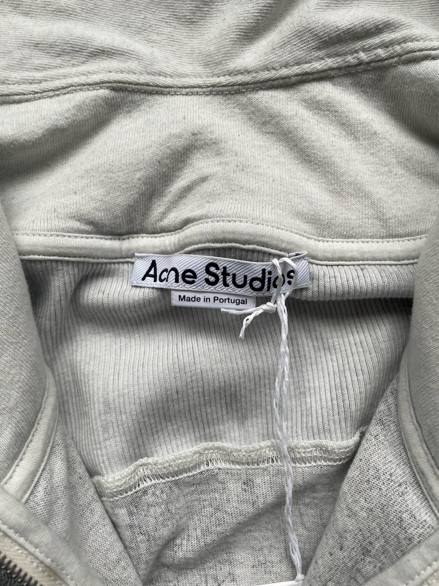 Acne Studios Elway Zip Bow Logo Sweatshirt (M)