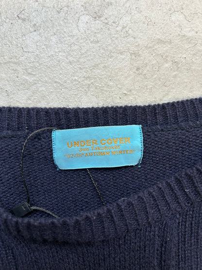 Undercover 97-98 AW Navy Patchwork Sweater (M)