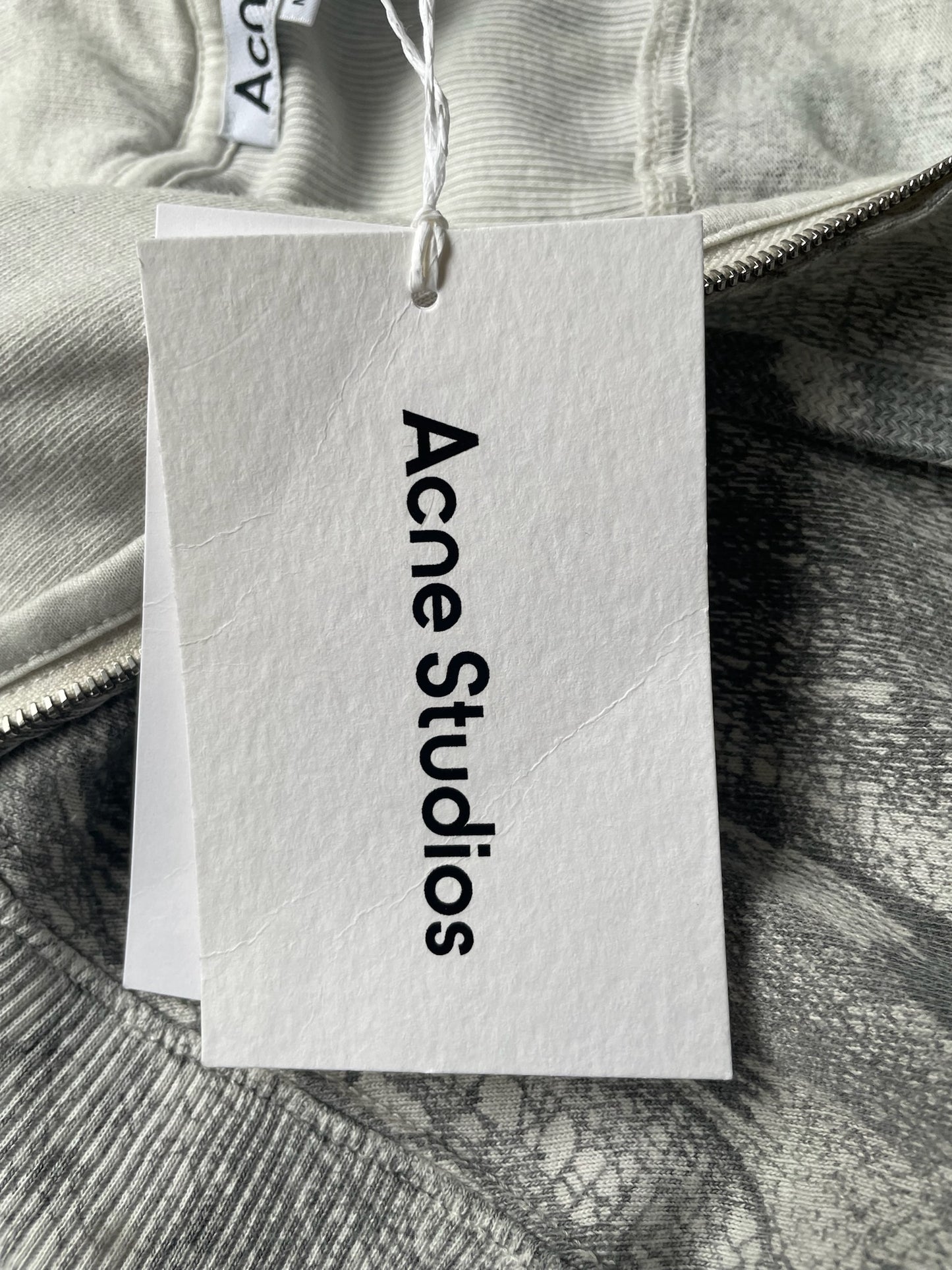 Acne Studios Elway Zip Bow Logo Sweatshirt (M)