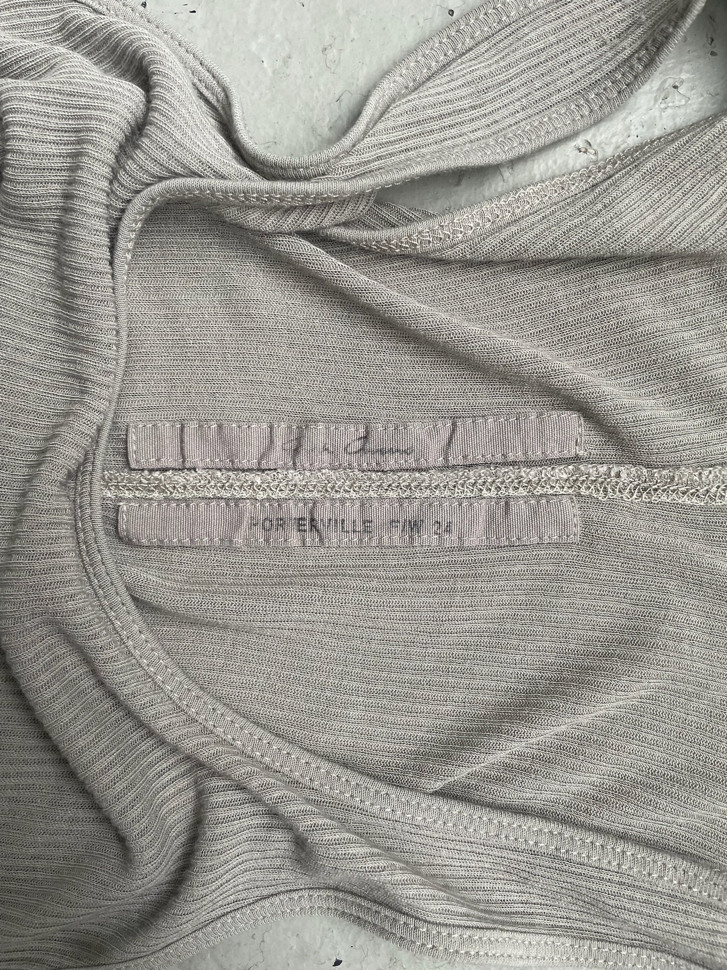 Rick Owens FW24 Porterville Pearl Ziggy Banana Tank (L)