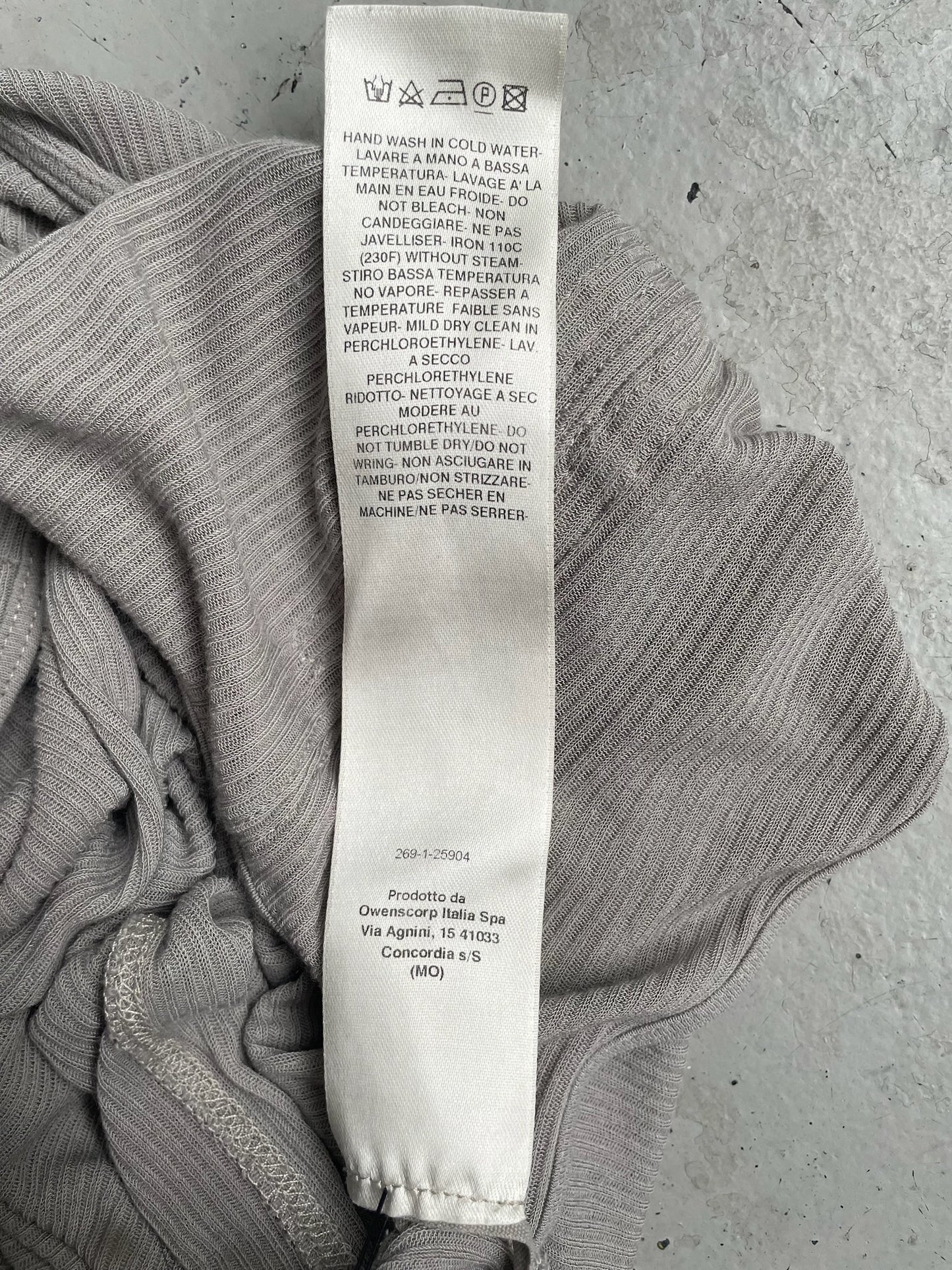 Rick Owens FW24 Porterville Pearl Ziggy Banana Tank (L)