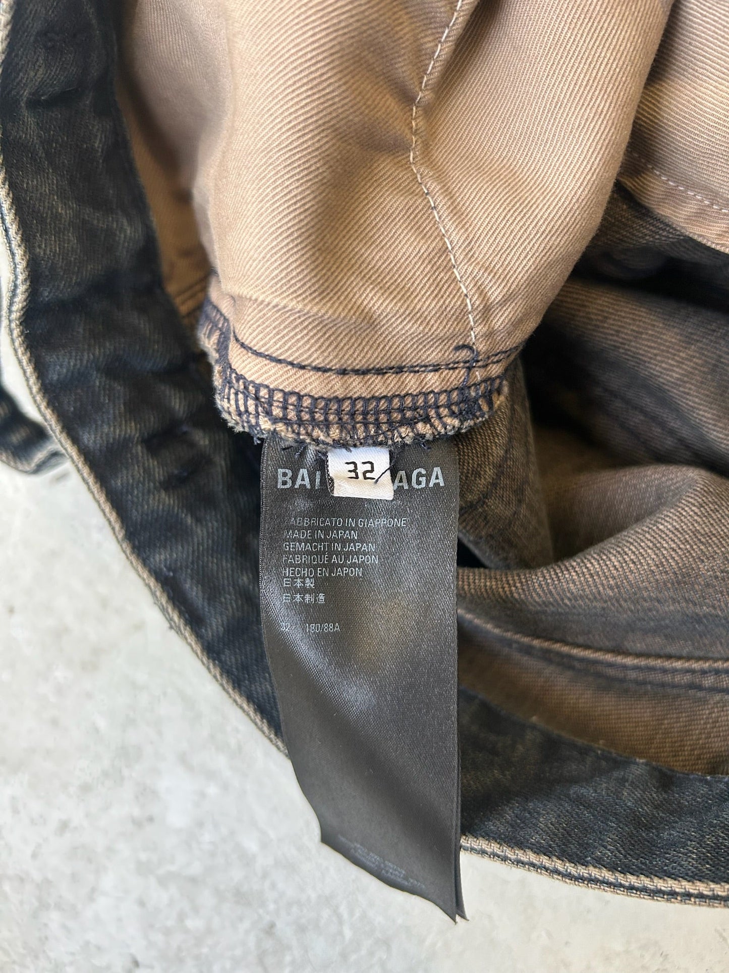 Balenciaga Japanese Cargo Denim Convertible Bottoms (32)
