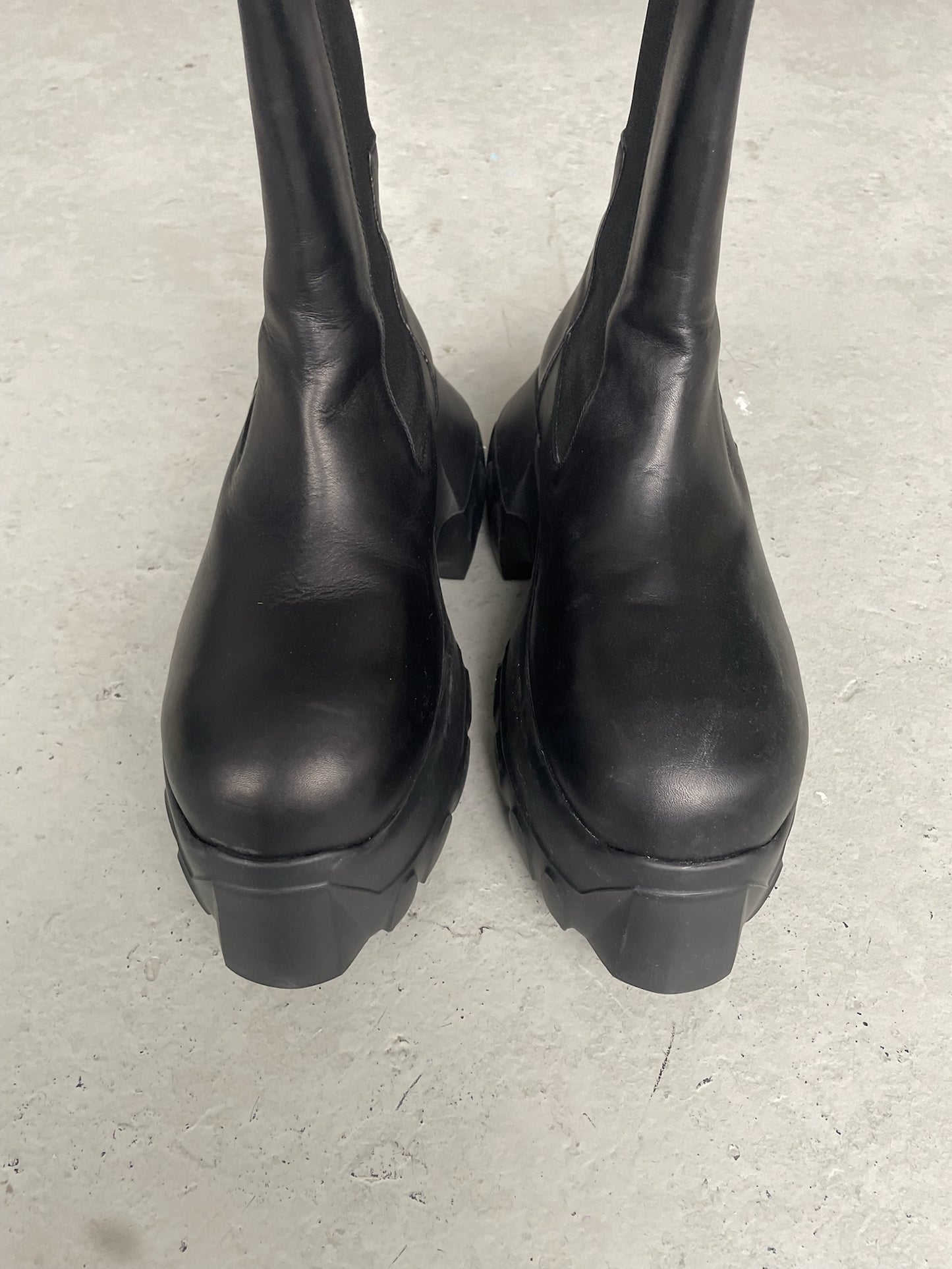 Rick Owens Beatle Mega Tractor Boots (44)