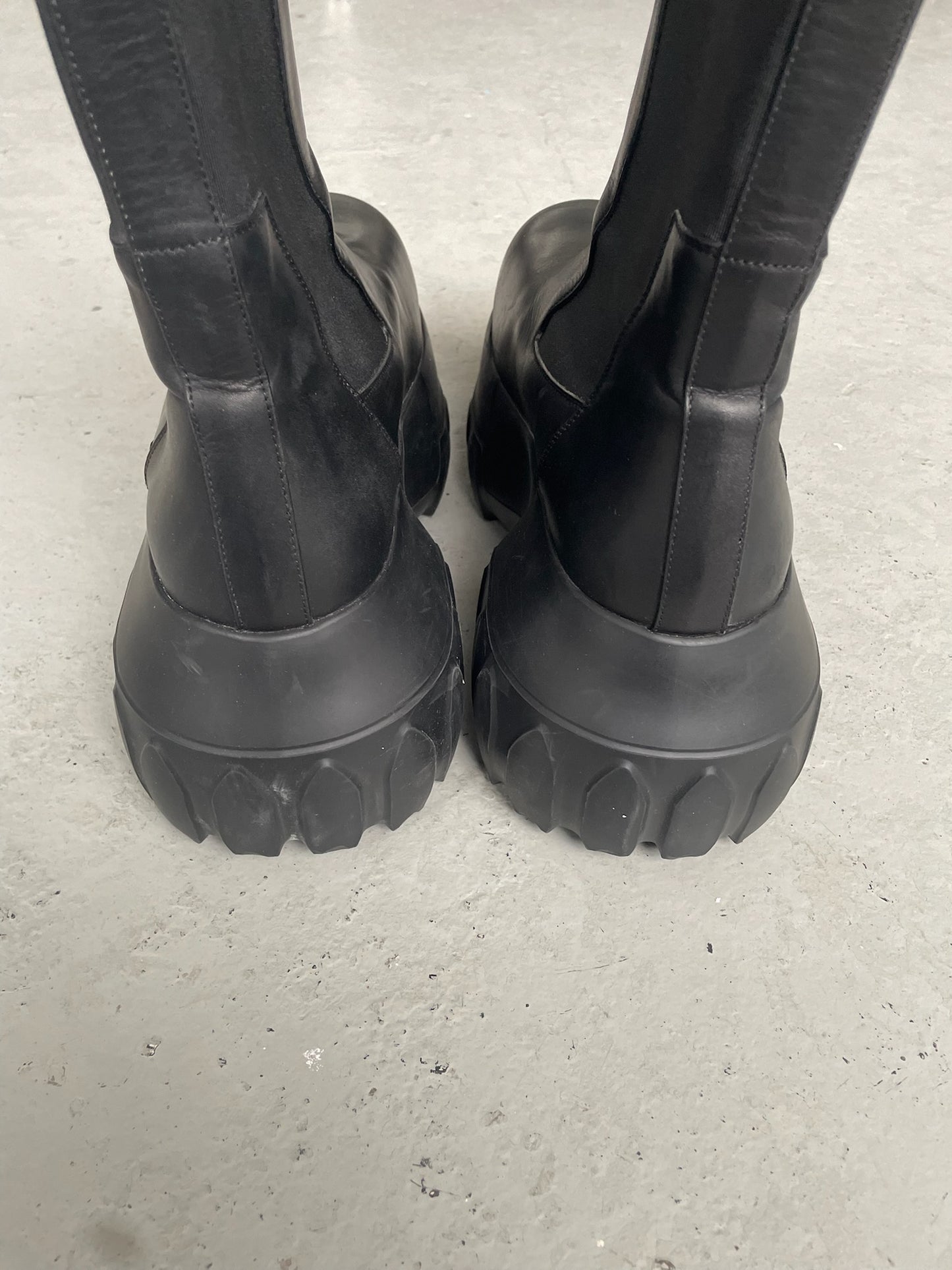 Rick Owens Beatle Mega Tractor Boots (44)