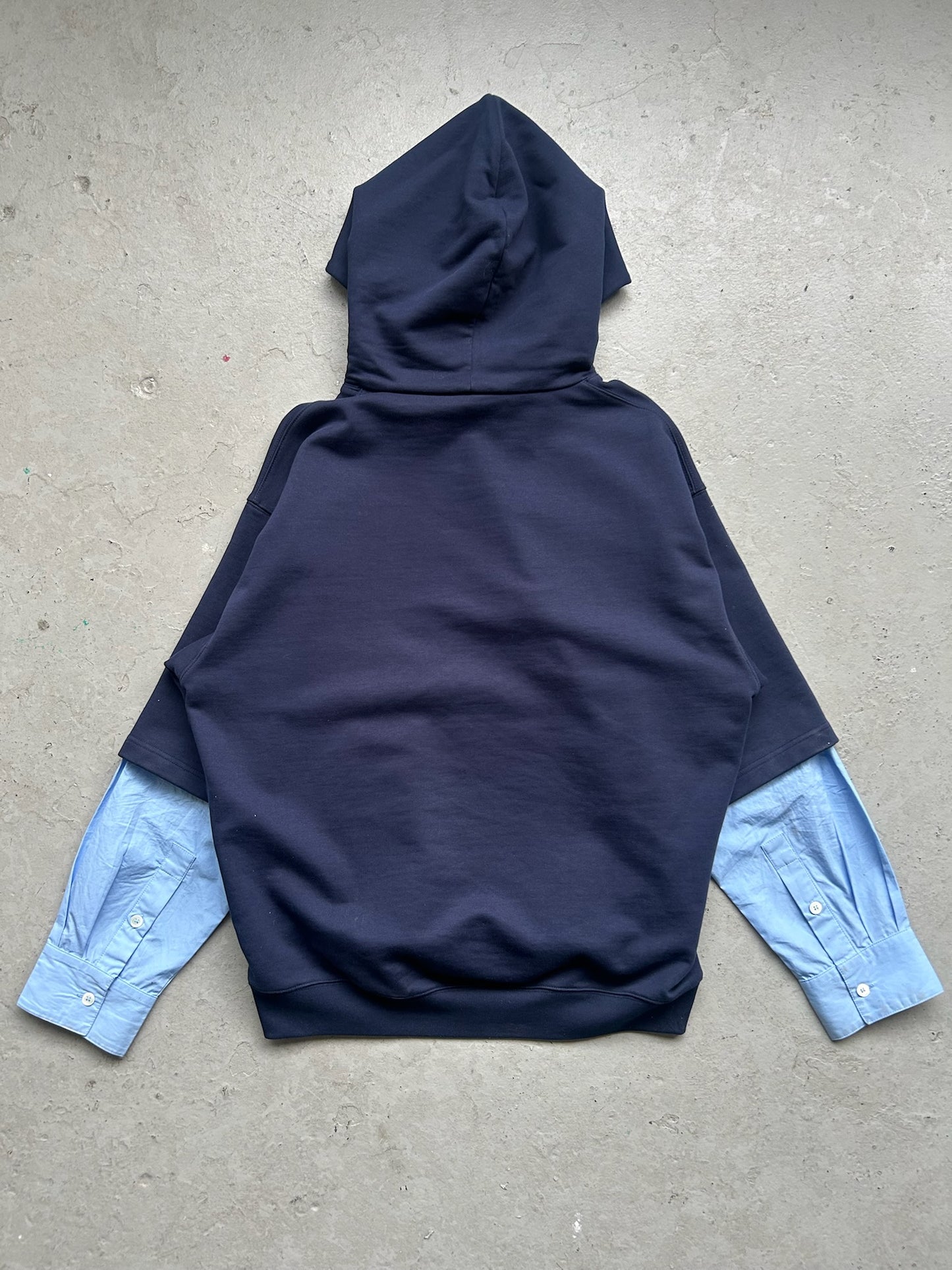 Marni Navy Double Sleeve Hoodie (46)