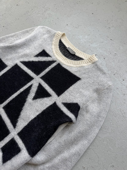 Dior AW07 Geometric Mohair Sweater (M)