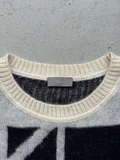 Dior AW07 Geometric Mohair Sweater (M)