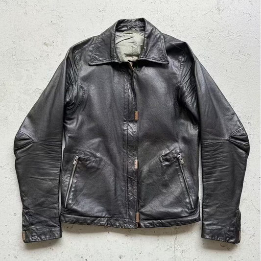 Carol Christian Poell Scarstitch Leather Jacket (40)