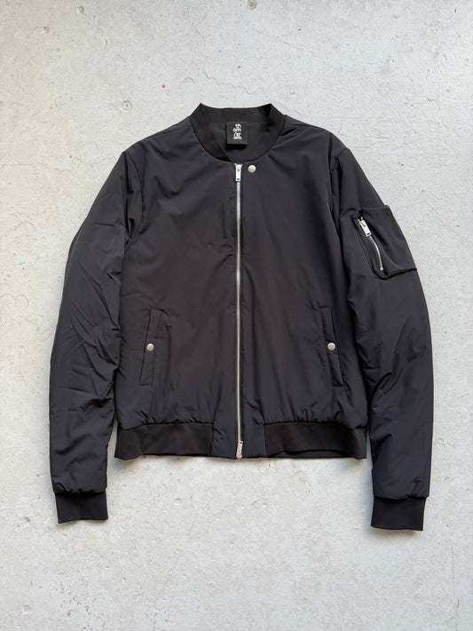 Thom Krom Black Nylon Bomber Down Jacket (L)