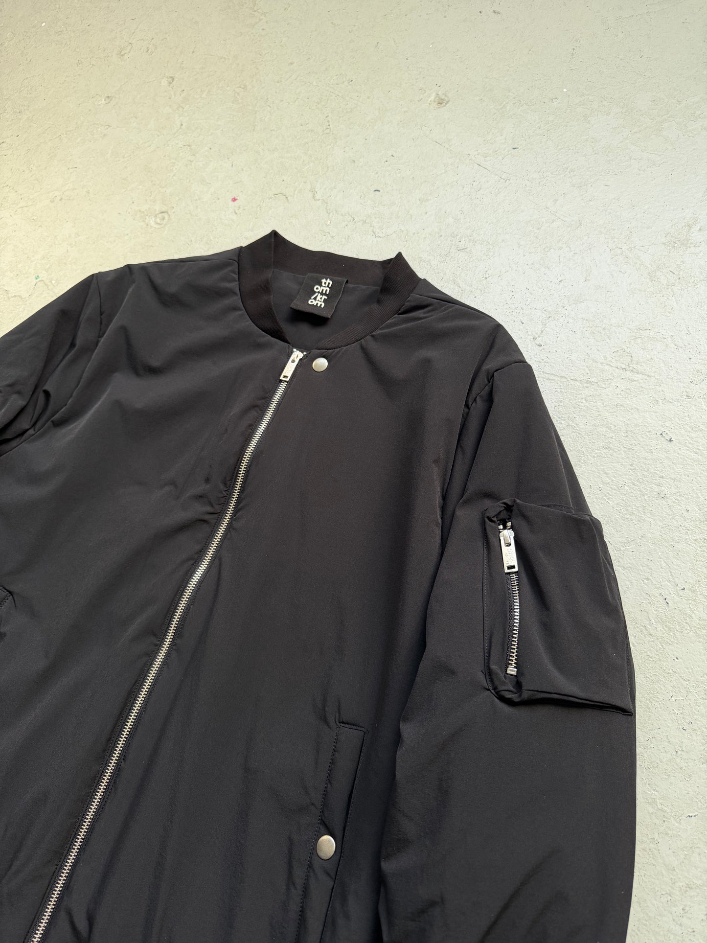 Thom Krom Black Nylon Bomber Down Jacket (L)