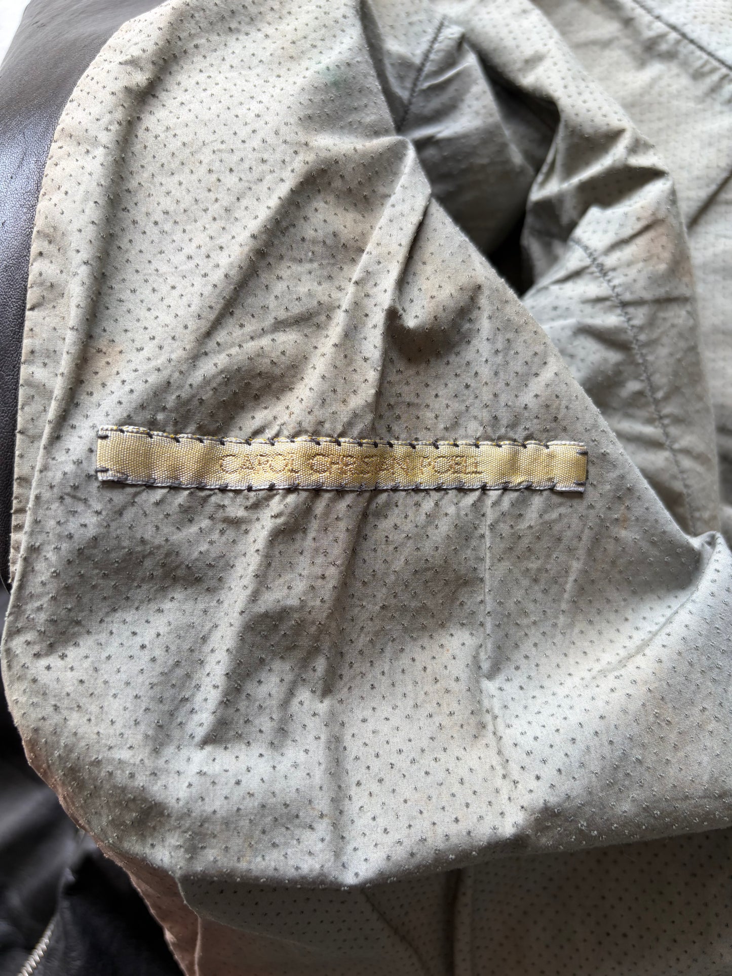 Carol Christian Poell Scarstitch Leather Jacket (40)