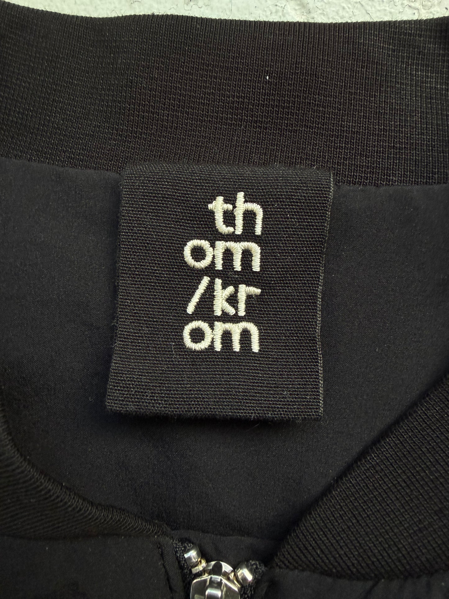 Thom Krom Black Nylon Bomber Down Jacket (L)