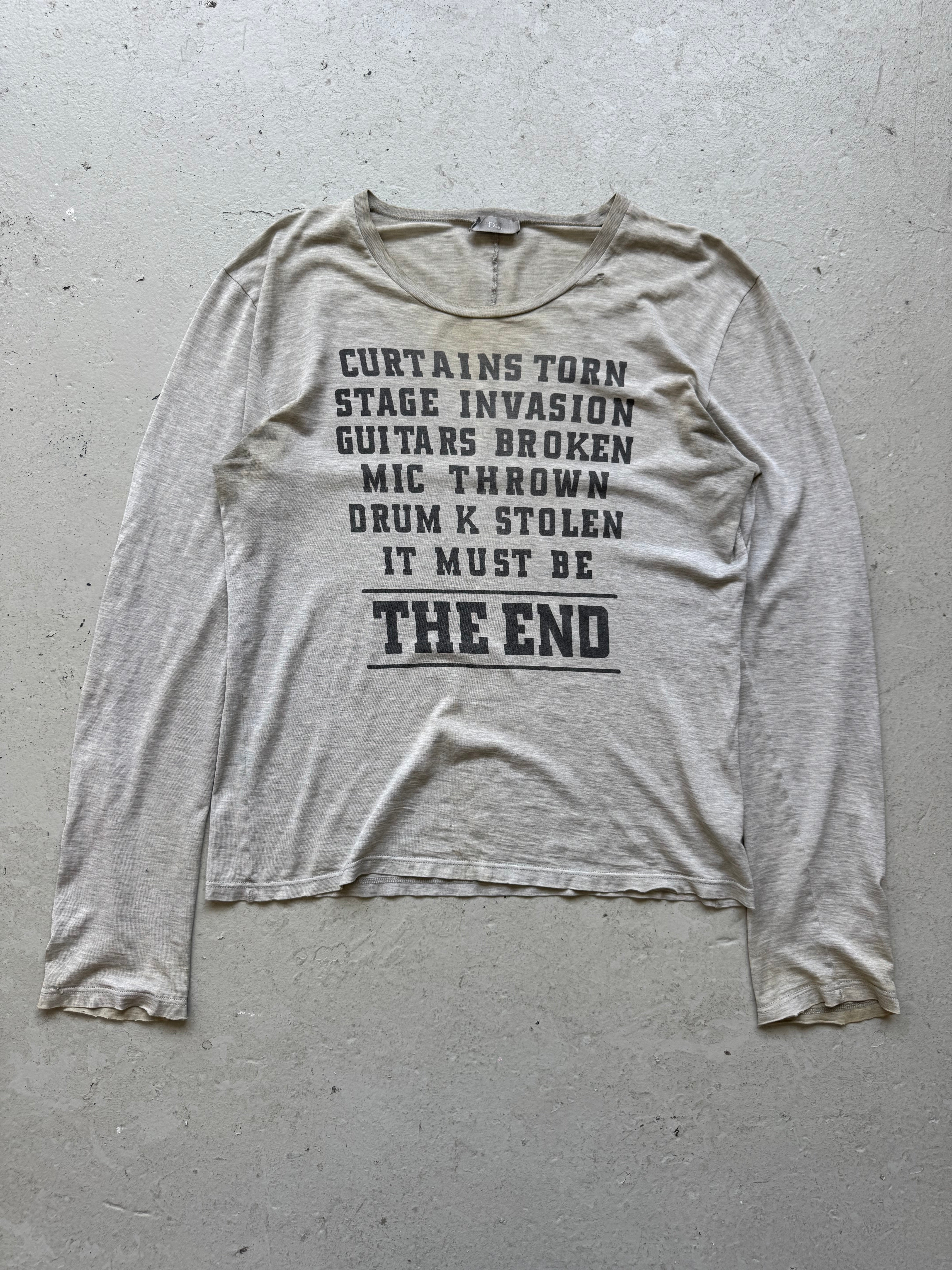 トップス Dior Homme AW05 The End T-Shirt Dior AW05 The End Long Sleeve (S) – marco sqrd