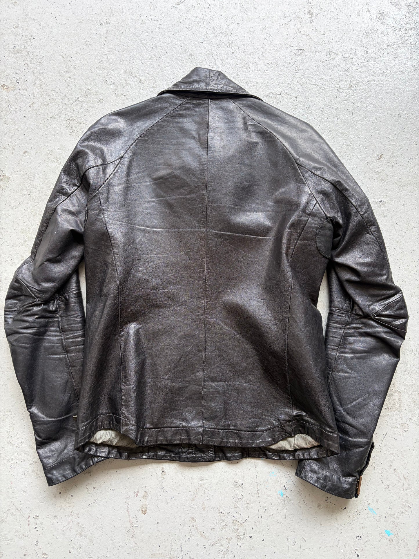 Carol Christian Poell Scarstitch Leather Jacket (40)