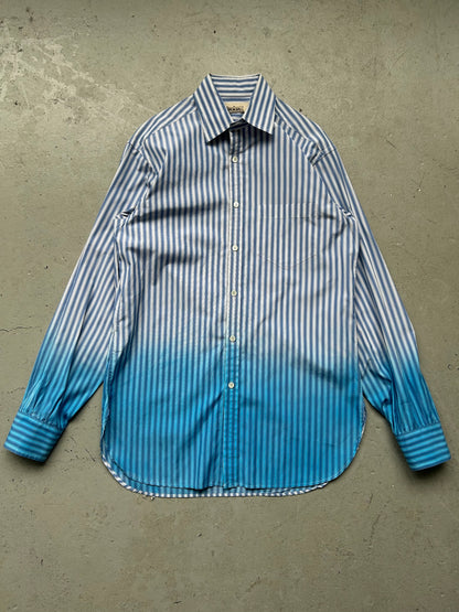 Marni Light Blue Striped Gradient Button Up (48)