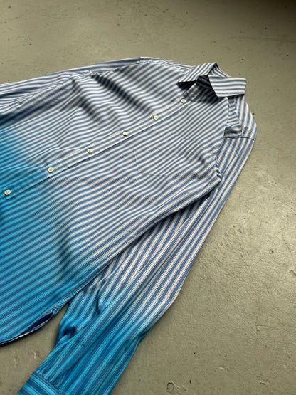Marni Light Blue Striped Gradient Button Up (48)