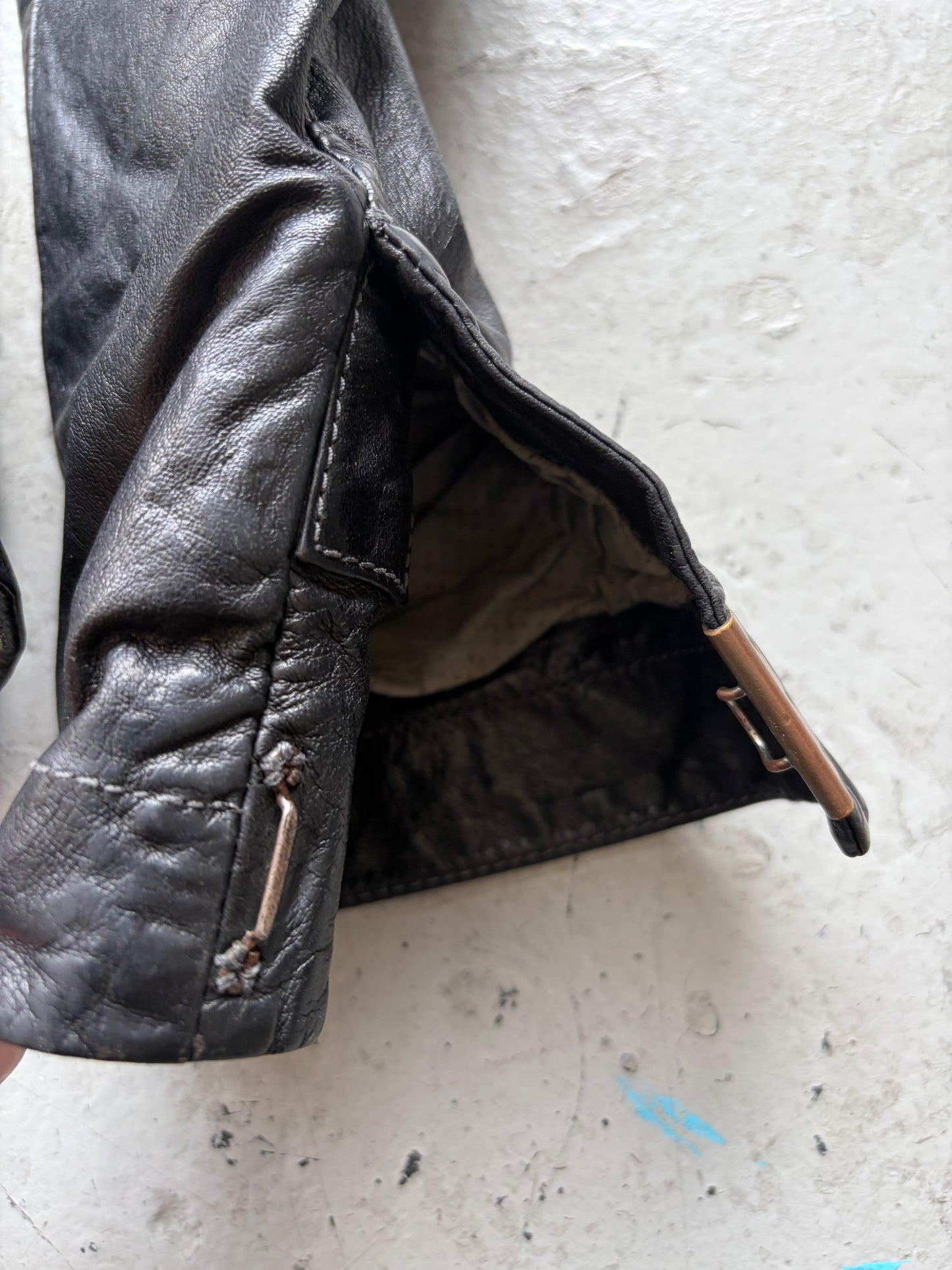 Carol Christian Poell Scarstitch Leather Jacket (40)