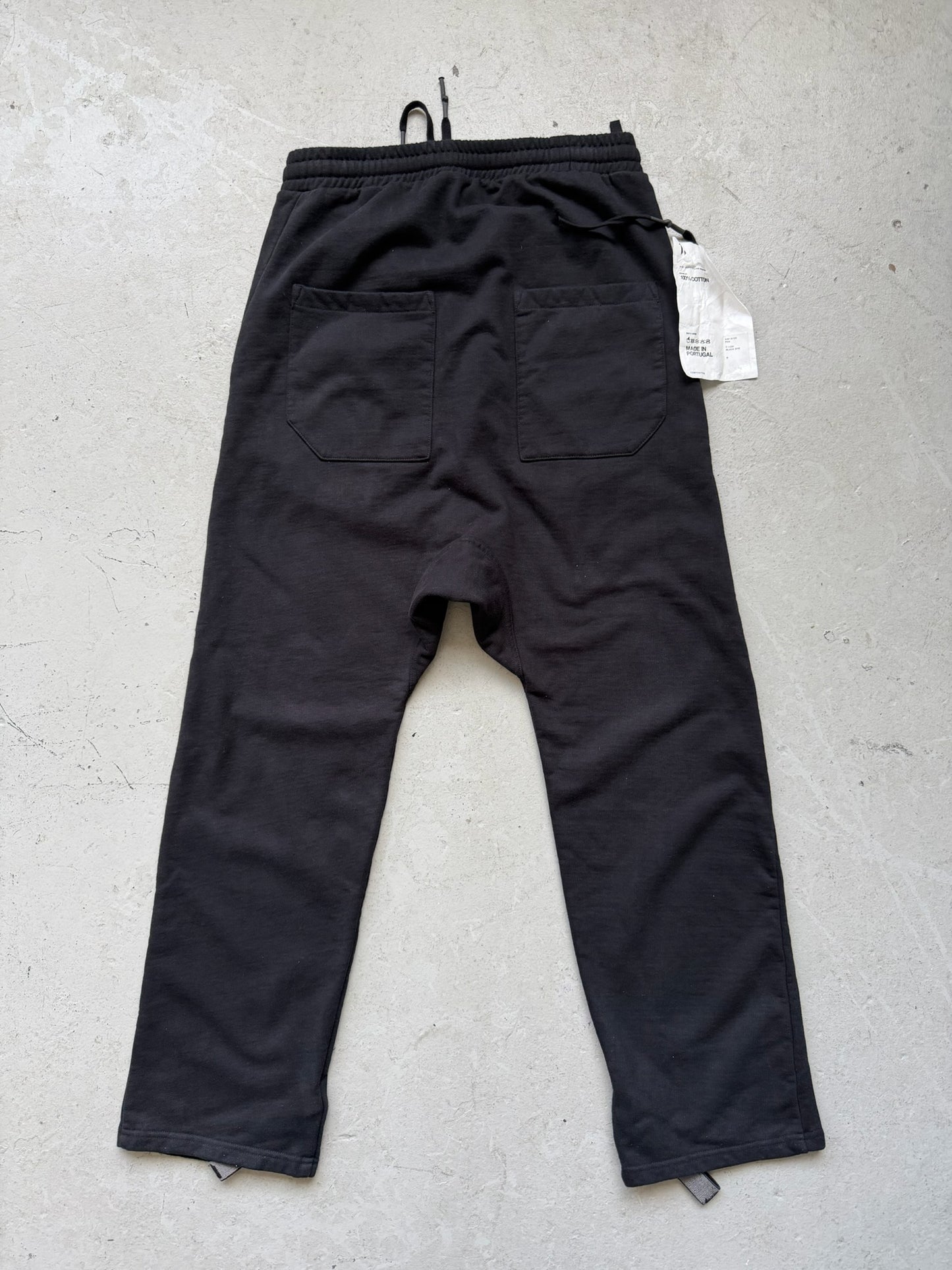 Boris Bidjan Saberi Black Cotton Sweatpants (S)