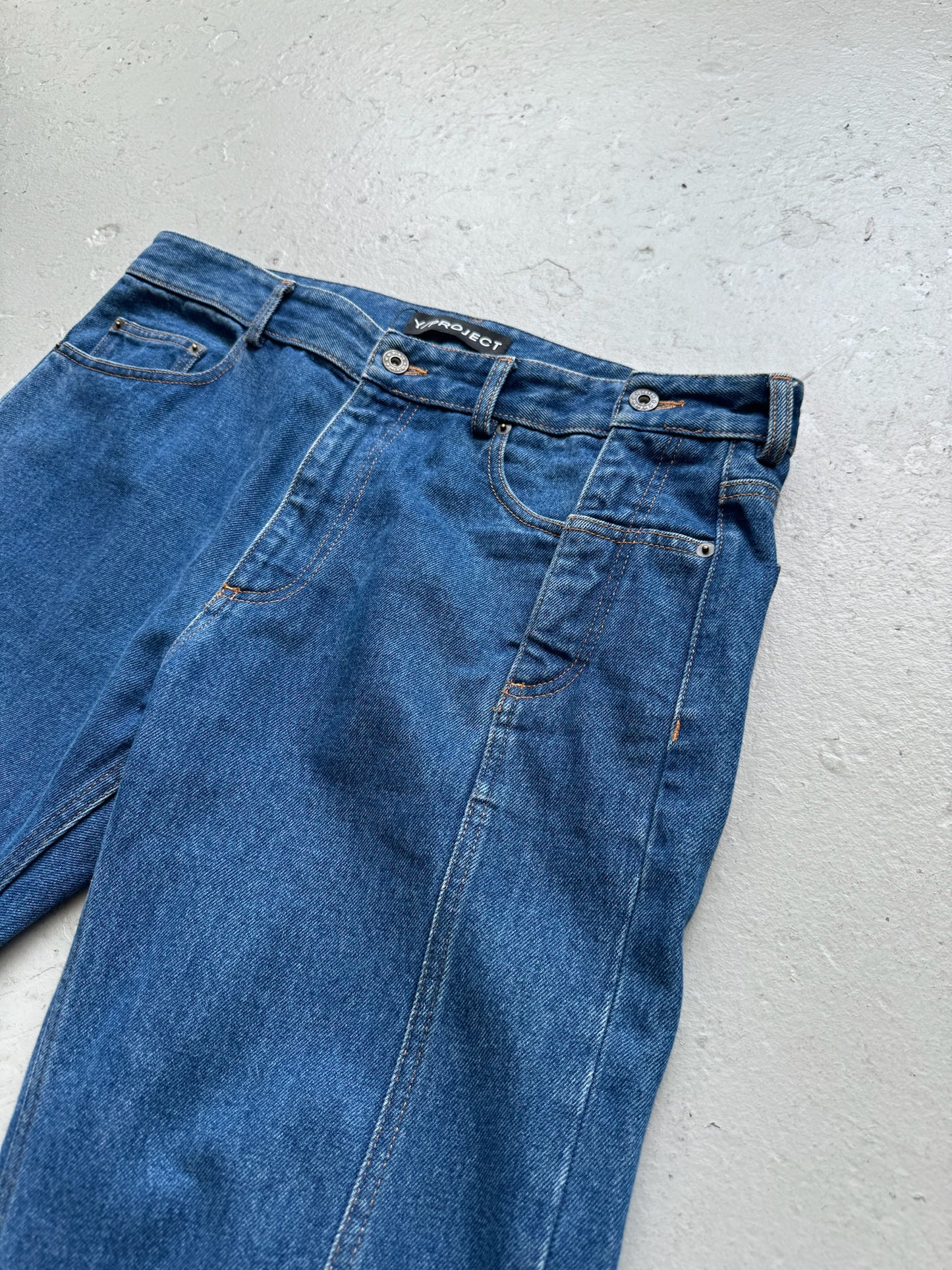 Y Project Light Wash Denim Bottoms (XL)
