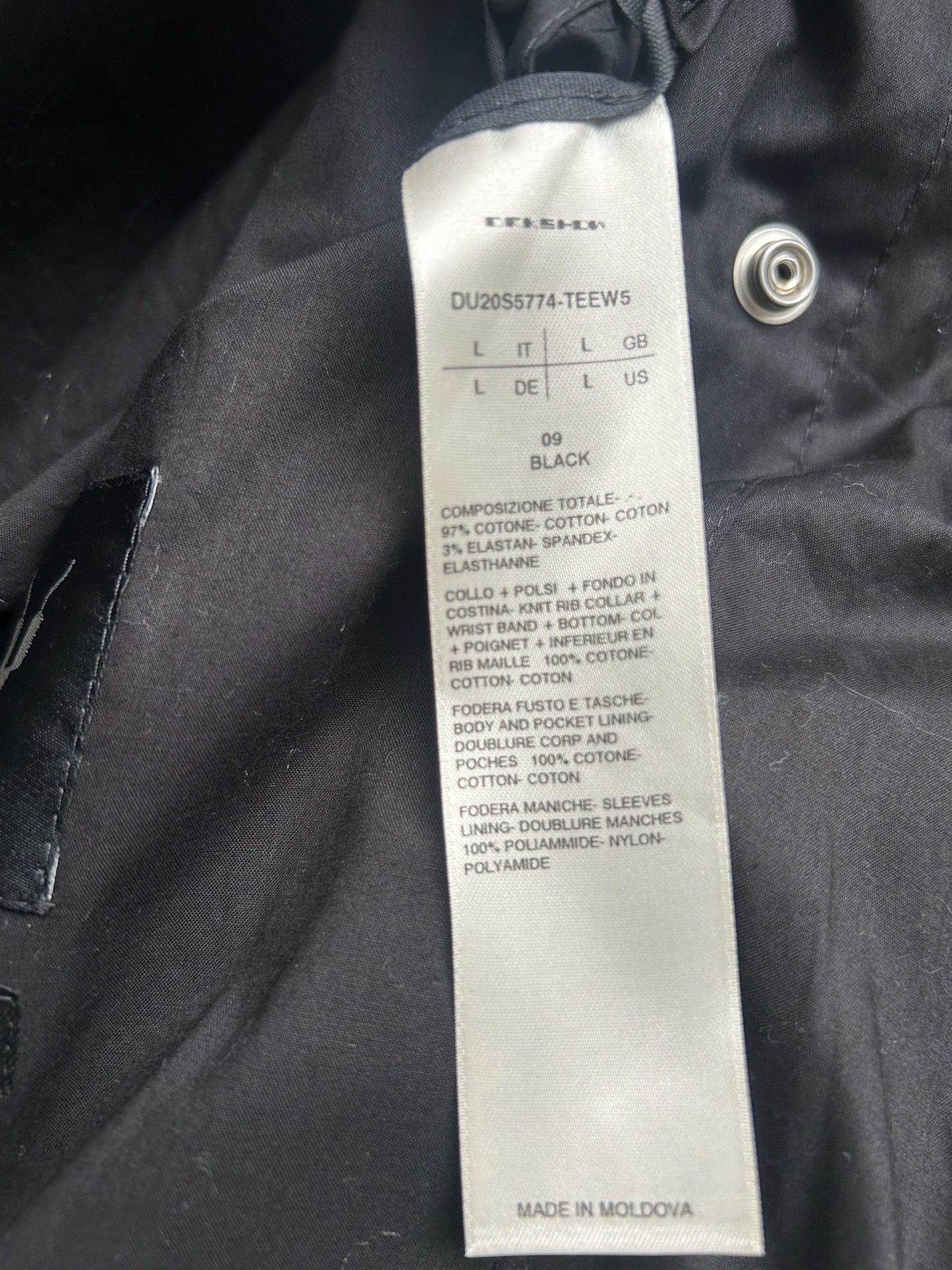 Rick Owens DRKSHDW Sombra Oscubra Flight Bomber Jacket (L)