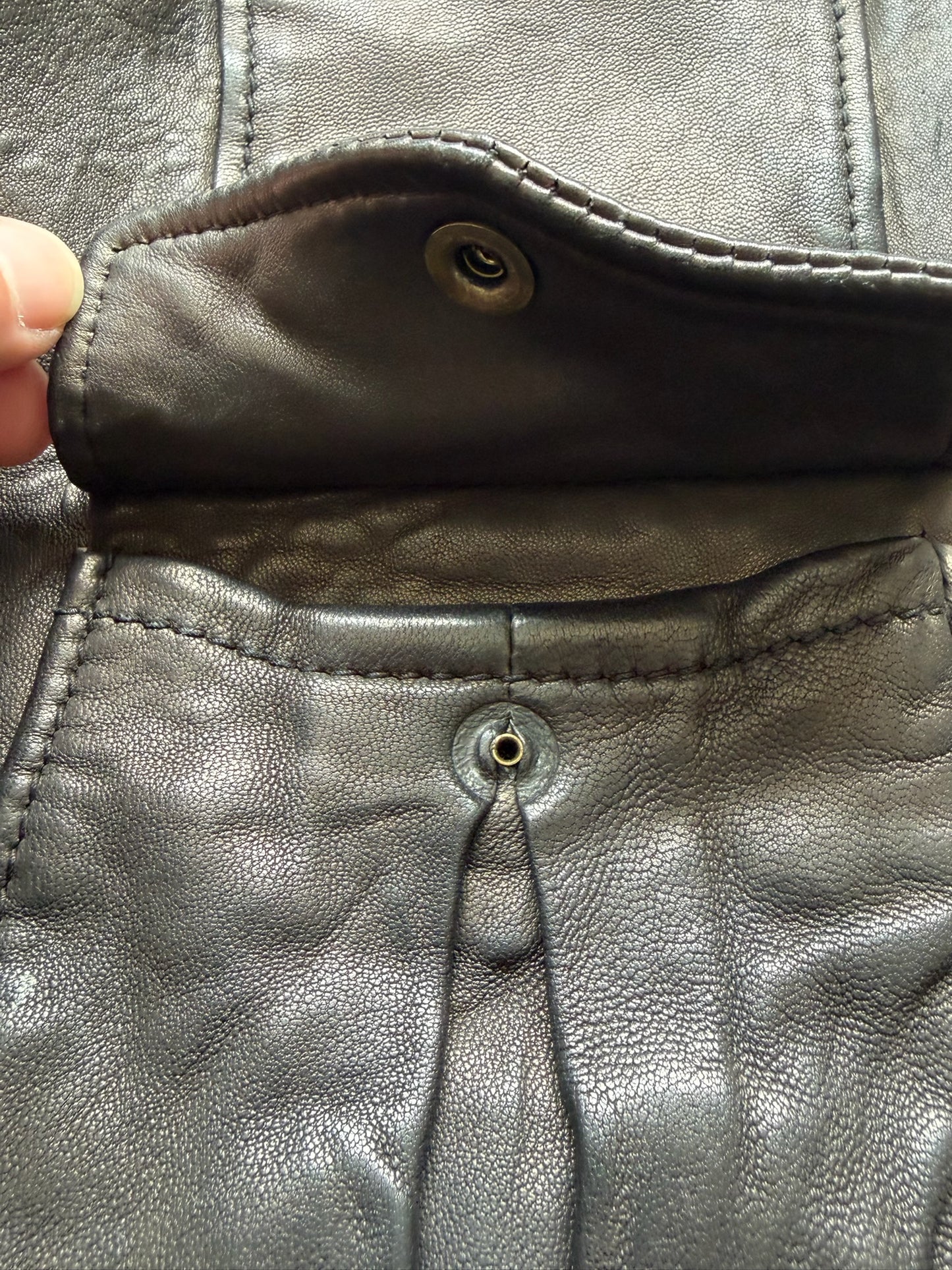 Dolce & Gabbana Multi Pocket Black Leather Jacket (50)