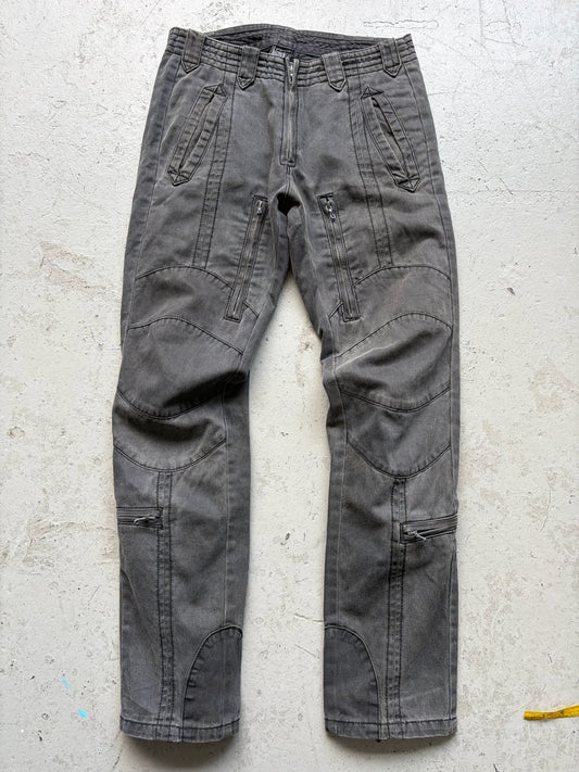 The Viridi Anne Grey Cargo Pants (1)