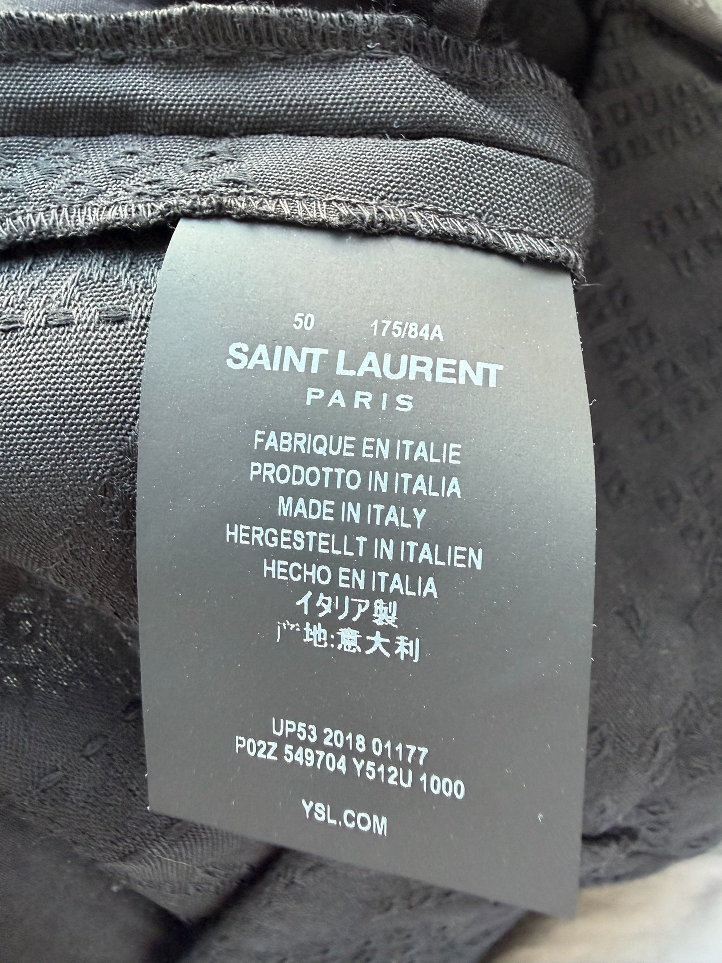 Saint Laurent Paris Patterned Casual Trousers (50)