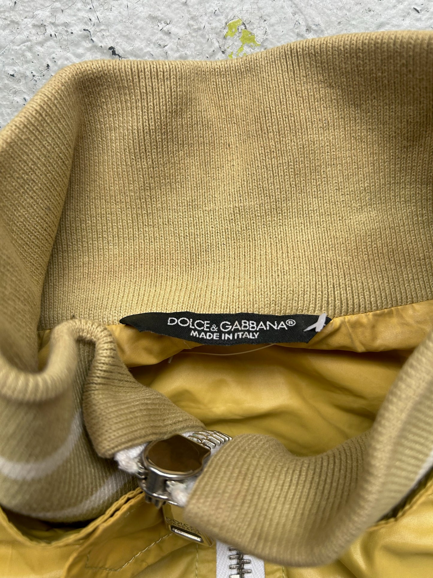 Dolce & Gabbana Nylon Yellow Jacket (46)