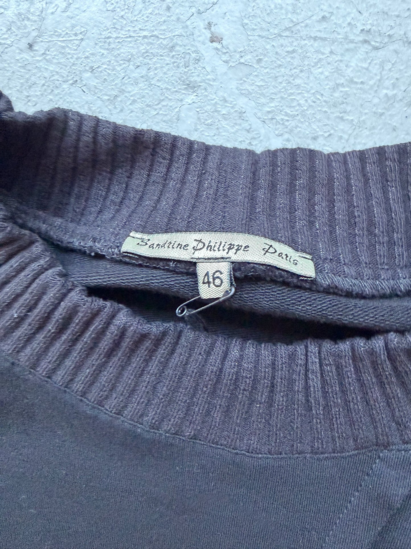Sandrine Phillipe Molleton Cotton Crewneck (46)
