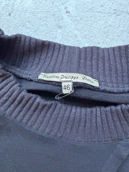 Sandrine Phillipe Molleton Cotton Crewneck (46)