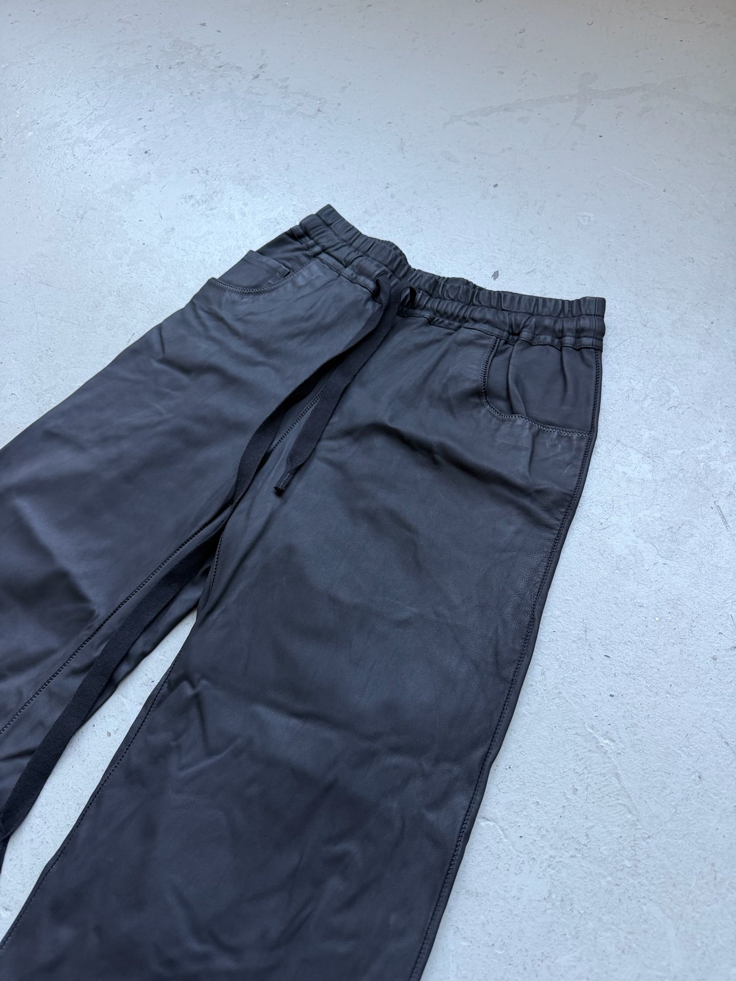 Isaac Sellam Black Leather Custom Bottoms (40)