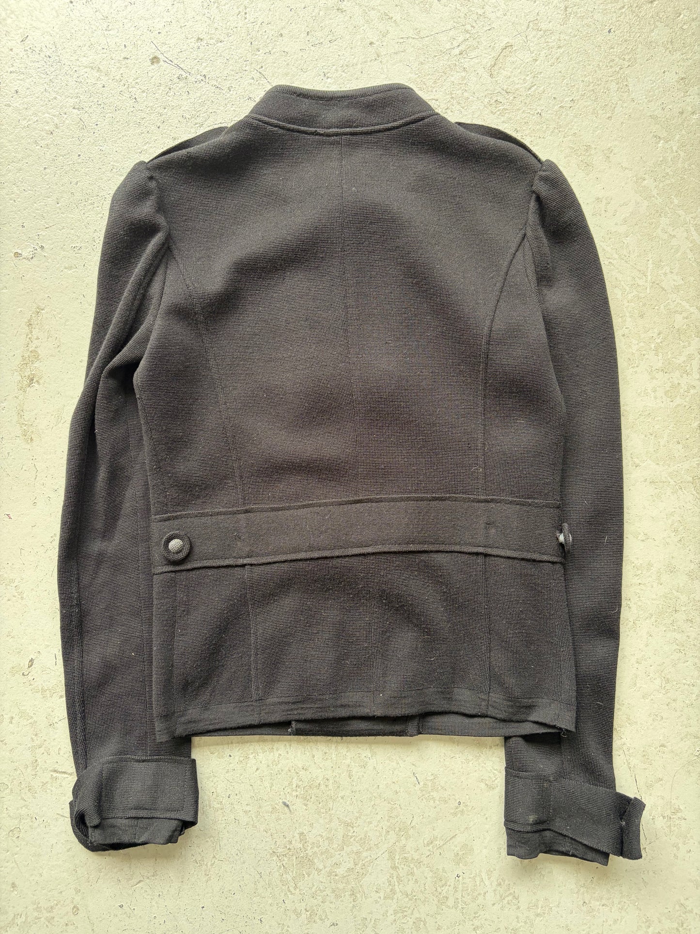 Emporio Armani Black Wool Napoleon Jacket (42)