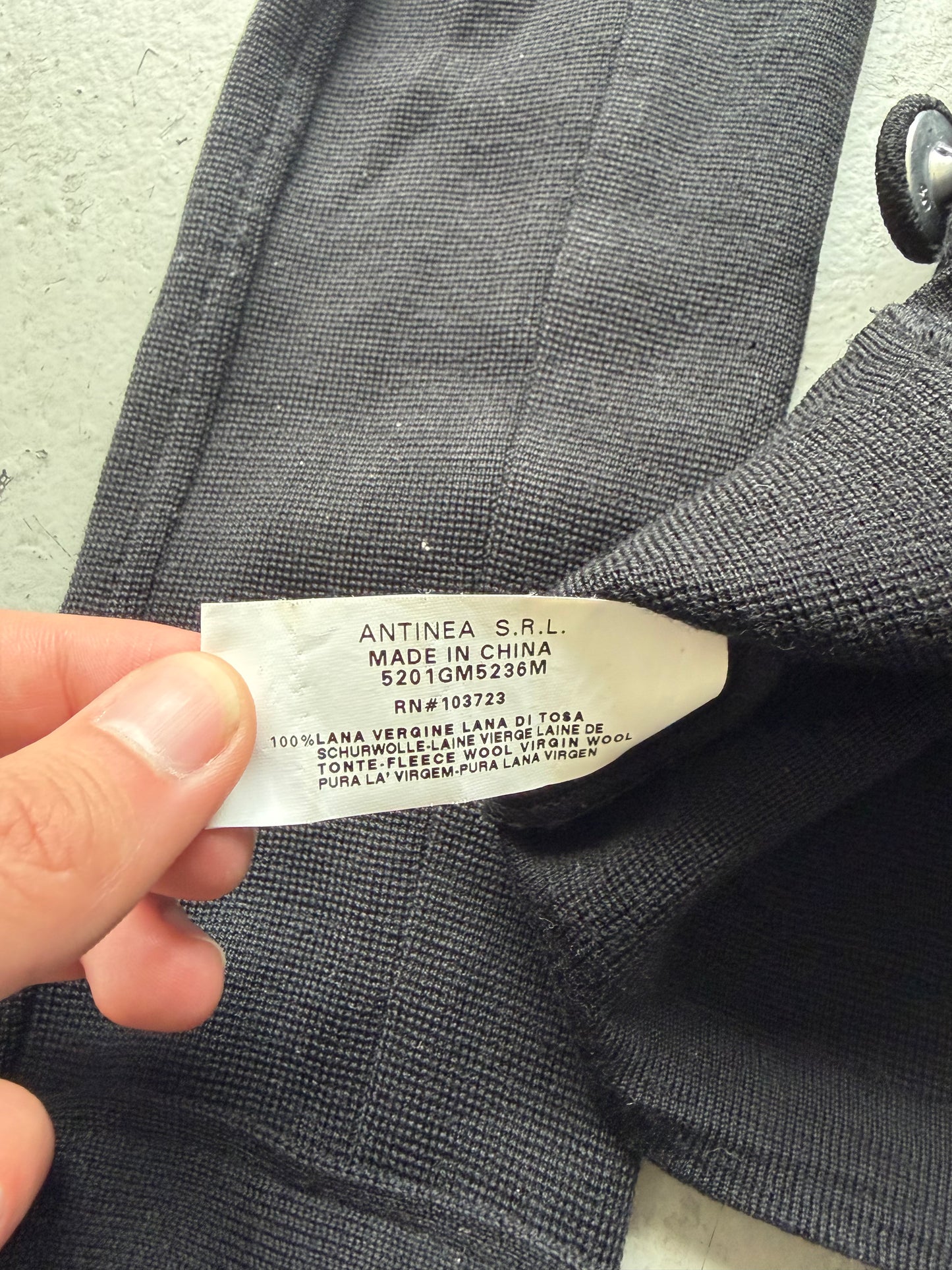 Emporio Armani Black Wool Napoleon Jacket (42)