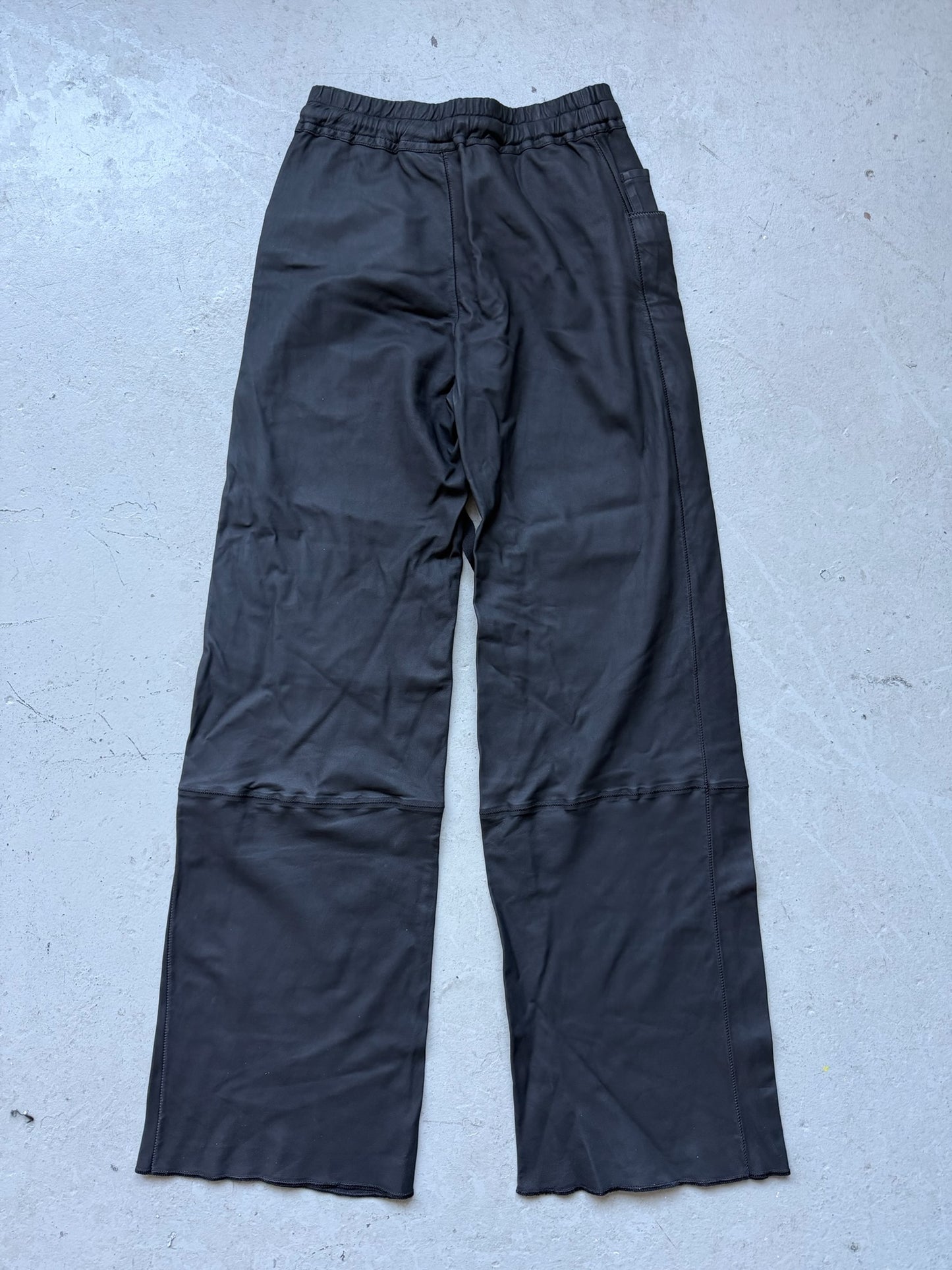 Isaac Sellam Black Leather Custom Bottoms (40)