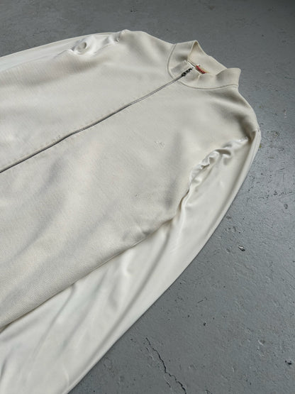 Prada Sport Cream Nylon Sleeved Zip Up (50)