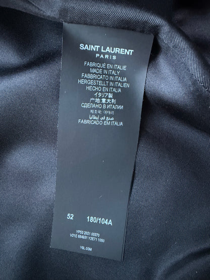 Saint Laurent Paris Satin Lappele Blazer (52)