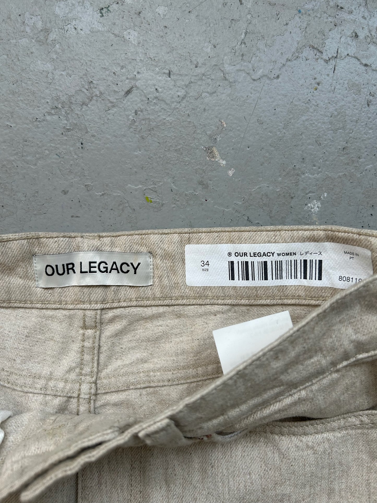 Our Legacy Ecru Slashed Denim (34)