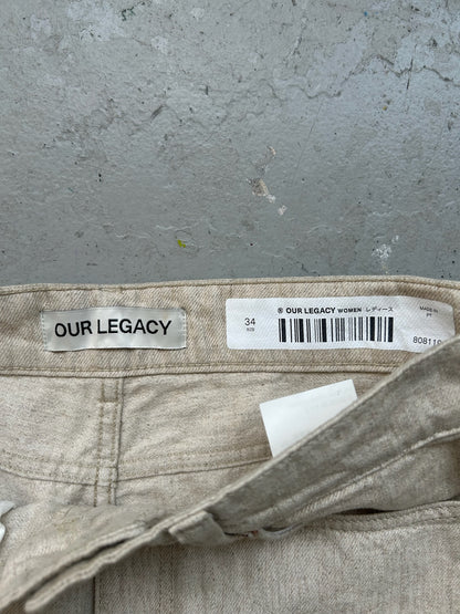 Our Legacy Ecru Slashed Denim (34)