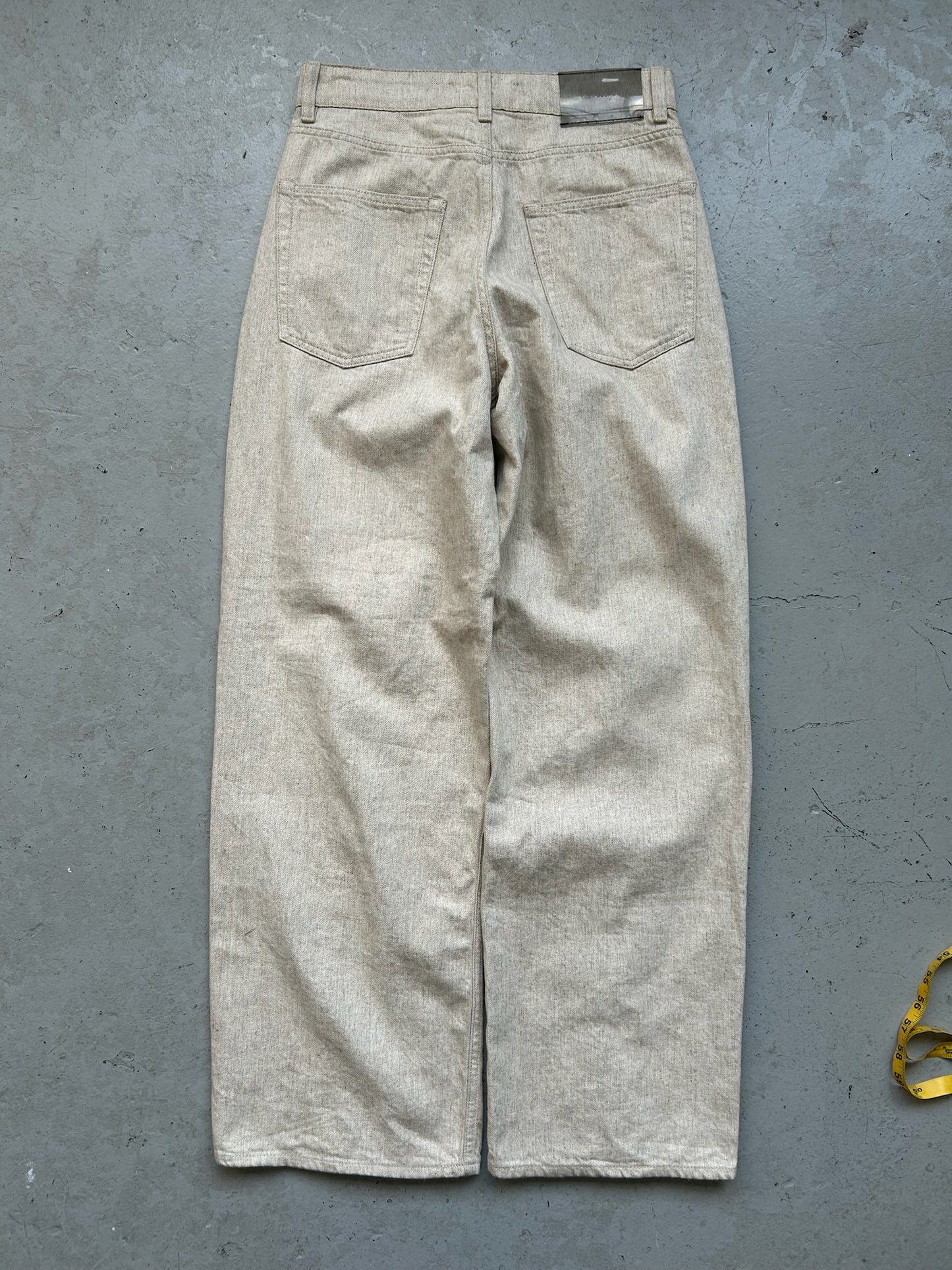 Our Legacy Ecru Slashed Denim (34)